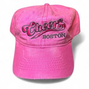 Cheers Boston Faded Pink Vintage Baseball Cap — One Size